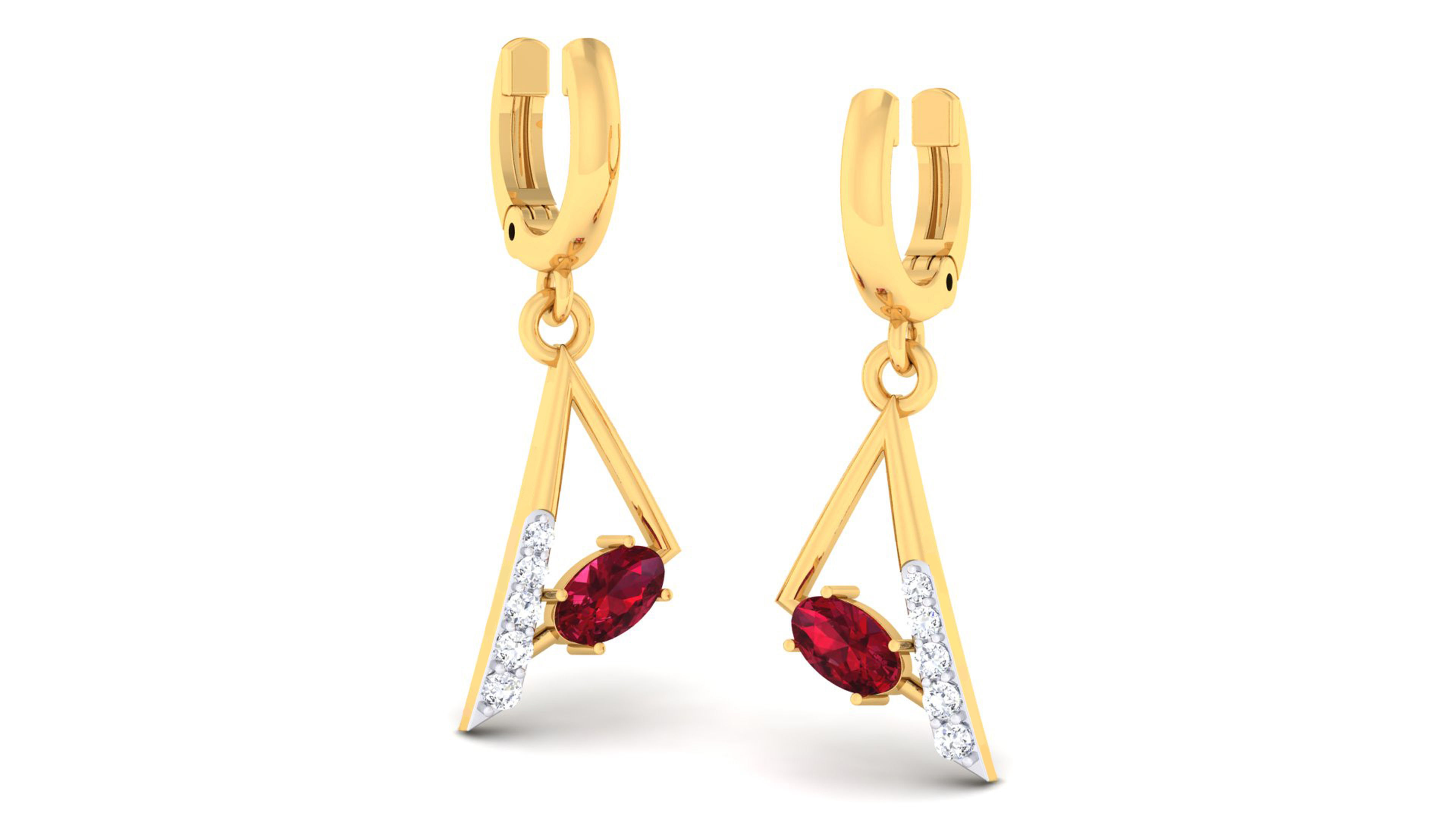 Women pendant-earrings set 3dm mgx render detail 3D print model 3D print model_1