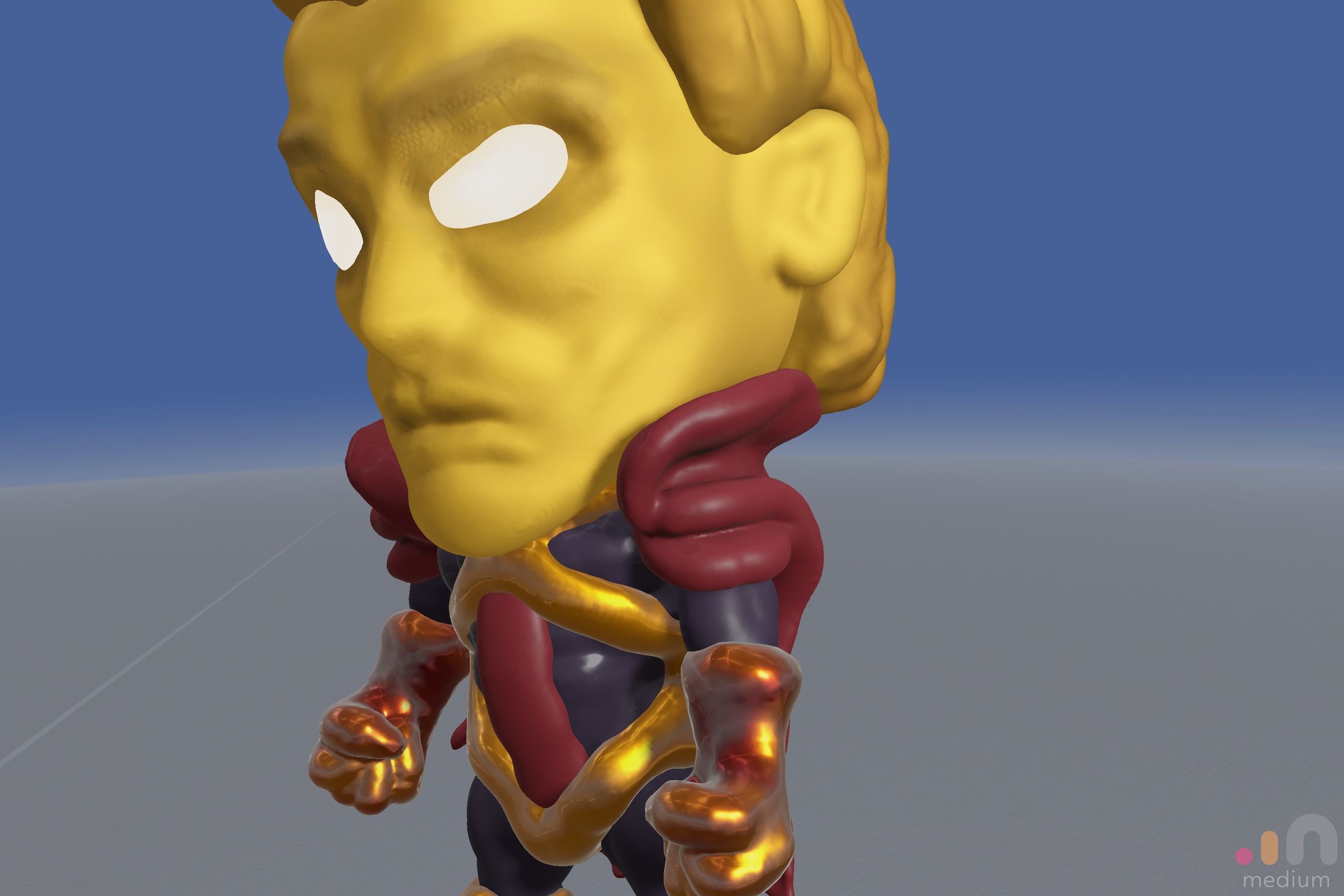 Adam Warlock Comic Character Chibi SD version 3D model_6