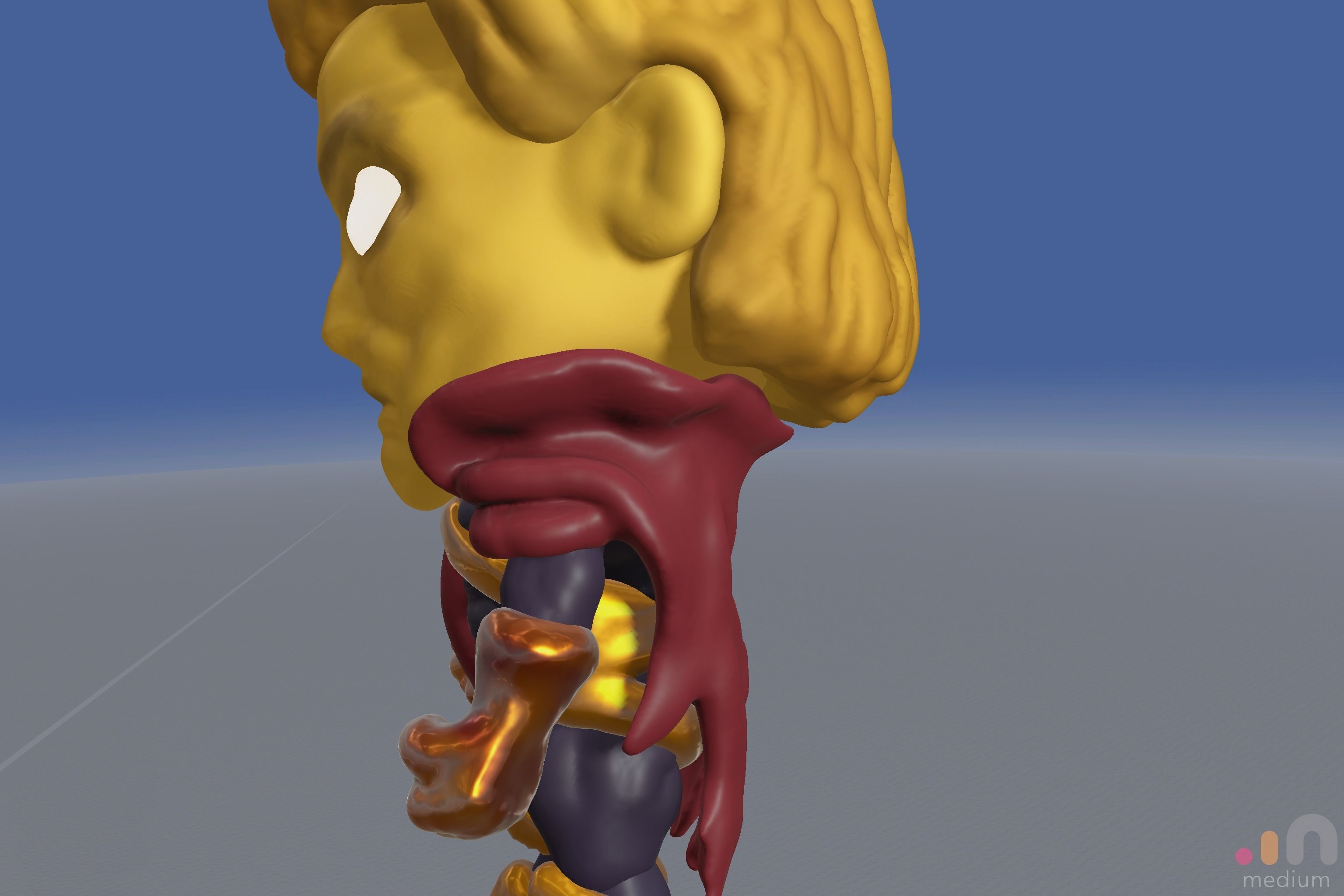 Adam Warlock Comic Character Chibi SD version 3D model_7