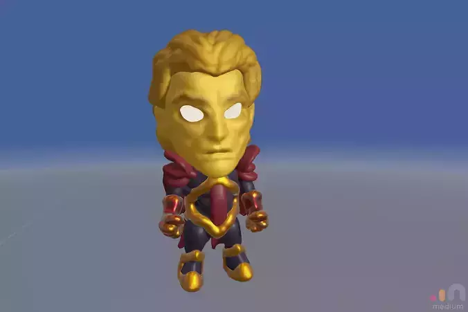 Adam Warlock   Comic Character   Chibi SD version 3D model
