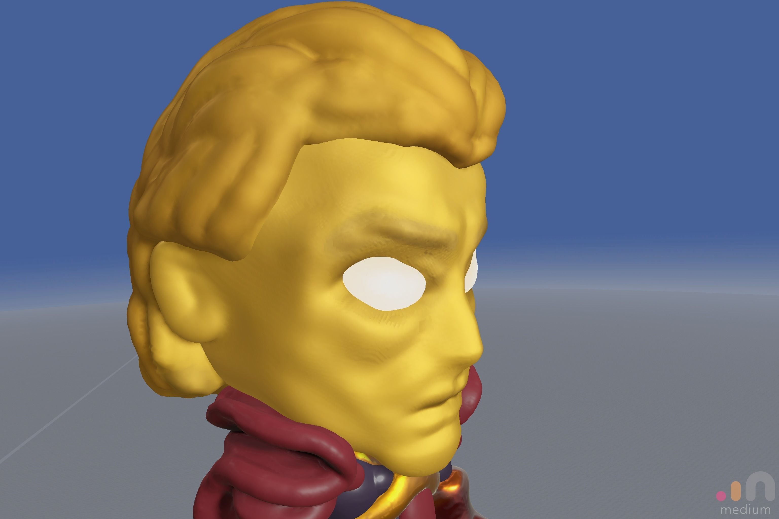 Adam Warlock Comic Character Chibi SD version 3D model_5