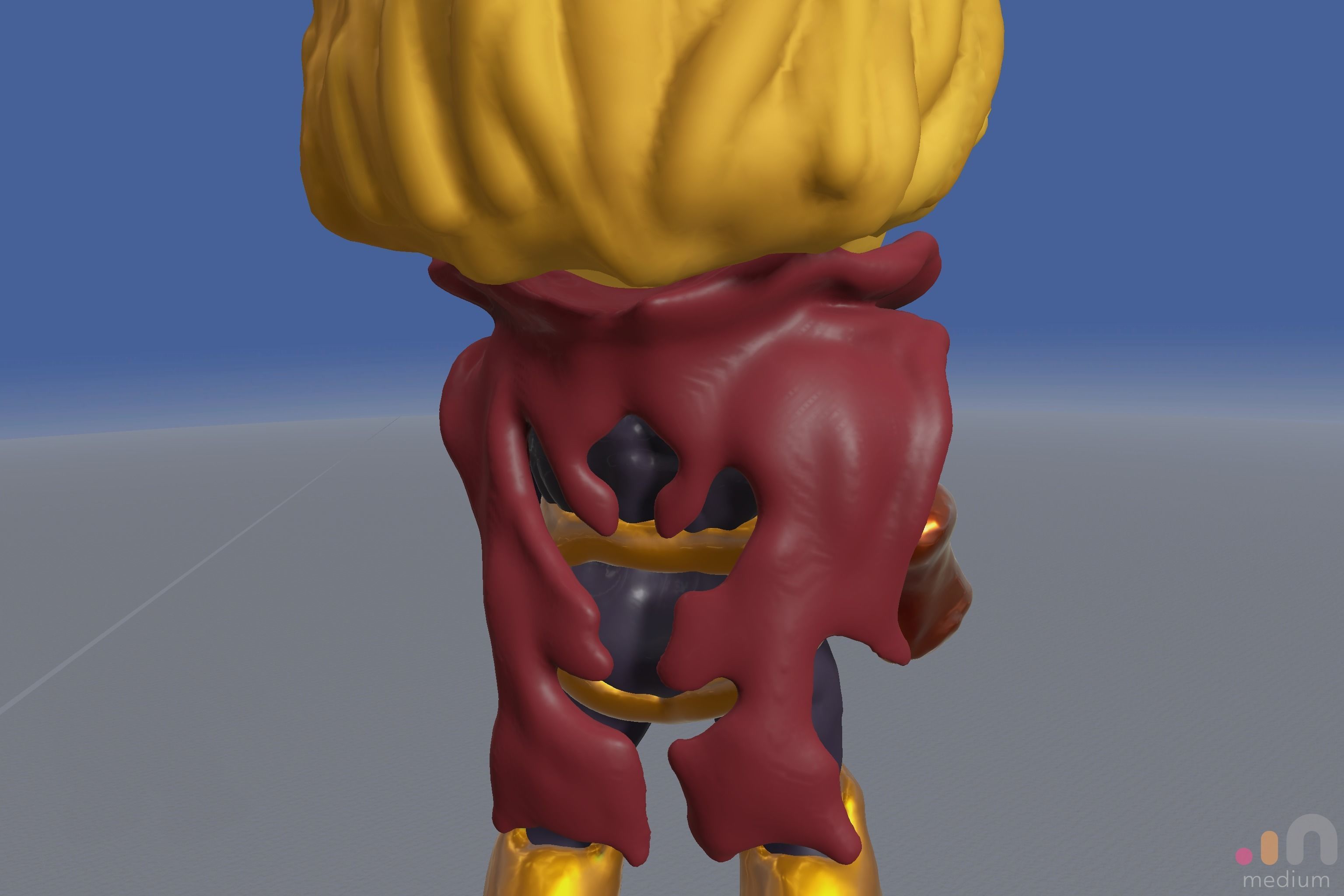 Adam Warlock Comic Character Chibi SD version 3D model_8