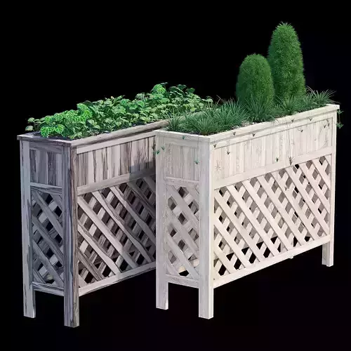 Raised patio planter 48
