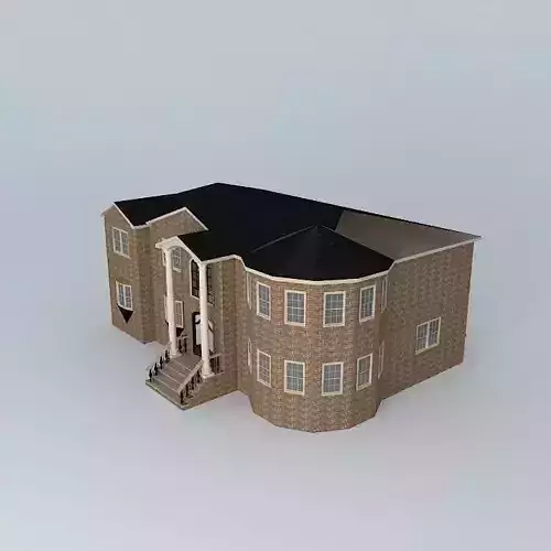 New Brick Home Free 3D model