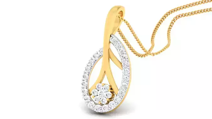 Women pendant-earrings set mgx render detail 3D print model