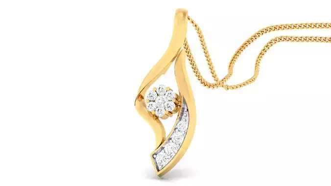 Women pendant-earrings set 3dm mgx render detail 3D print model