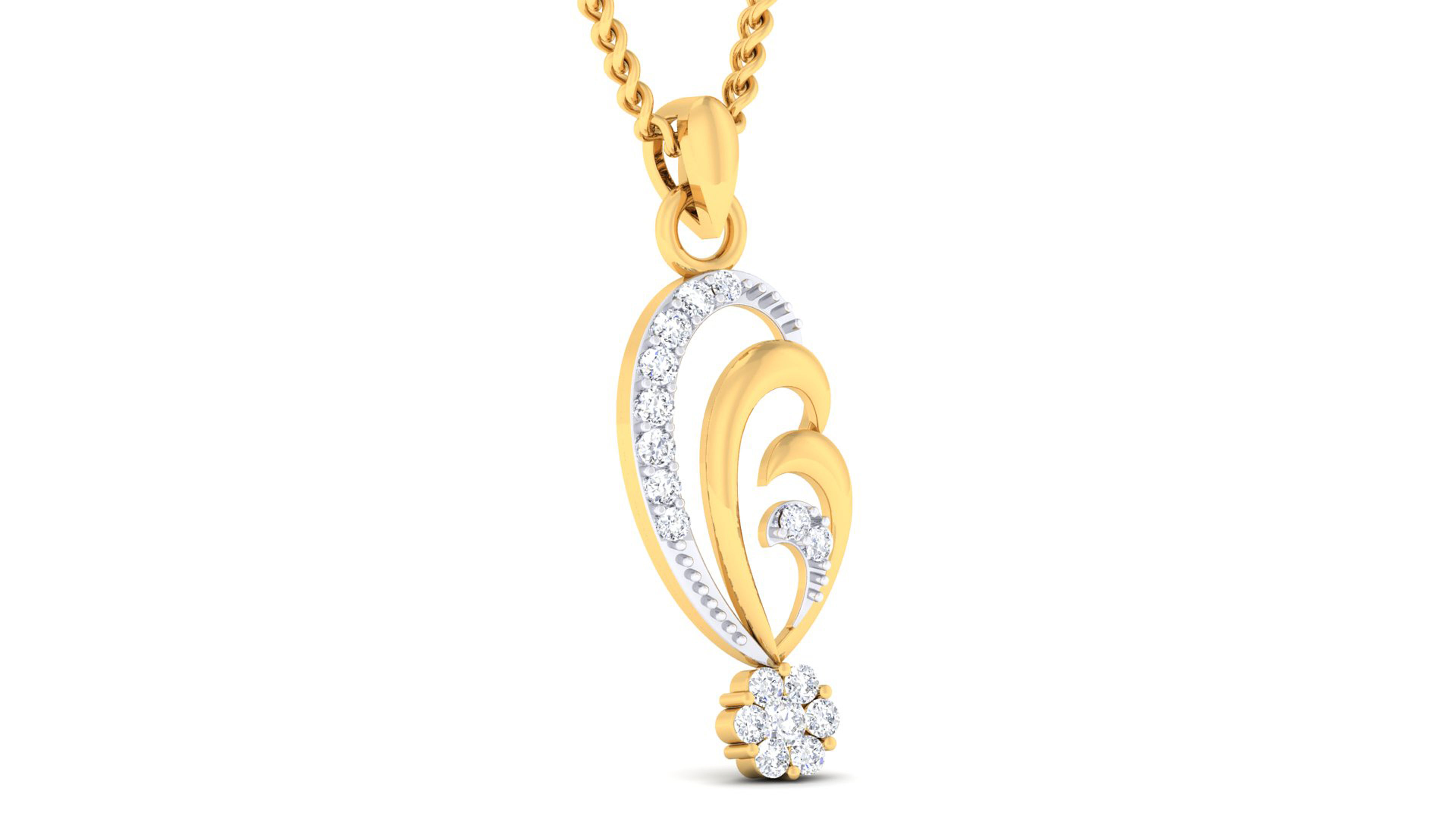 Women pendant-earrings set 3dm mgx render detail 3D print model 3D print model_5