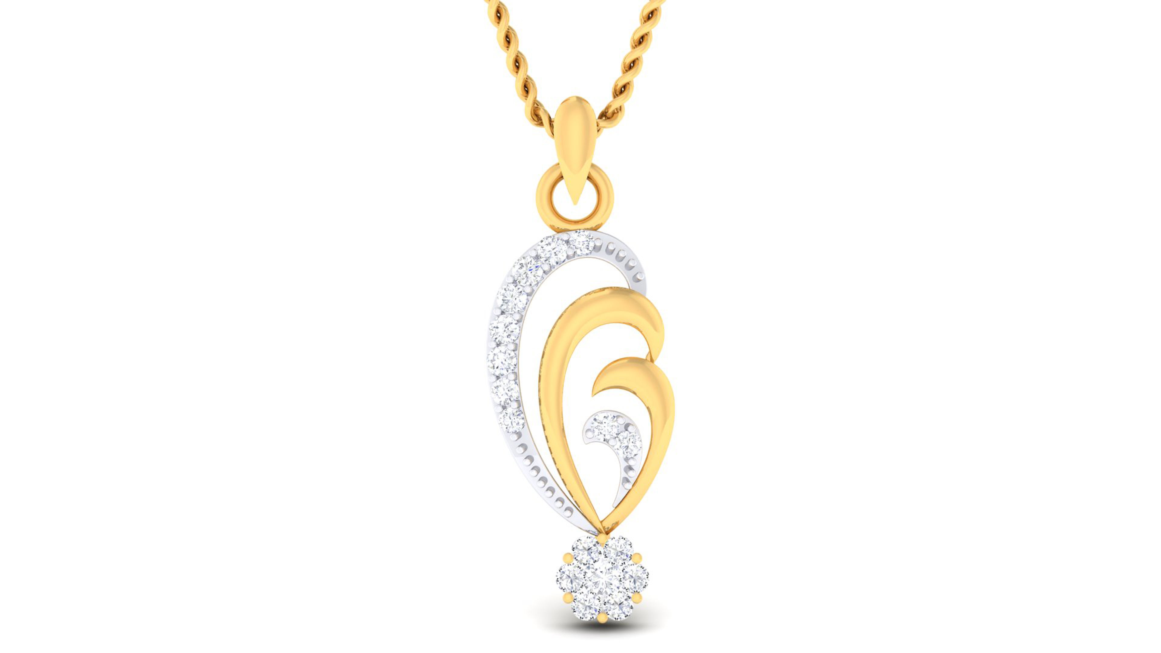 Women pendant-earrings set 3dm mgx render detail 3D print model 3D print model_7