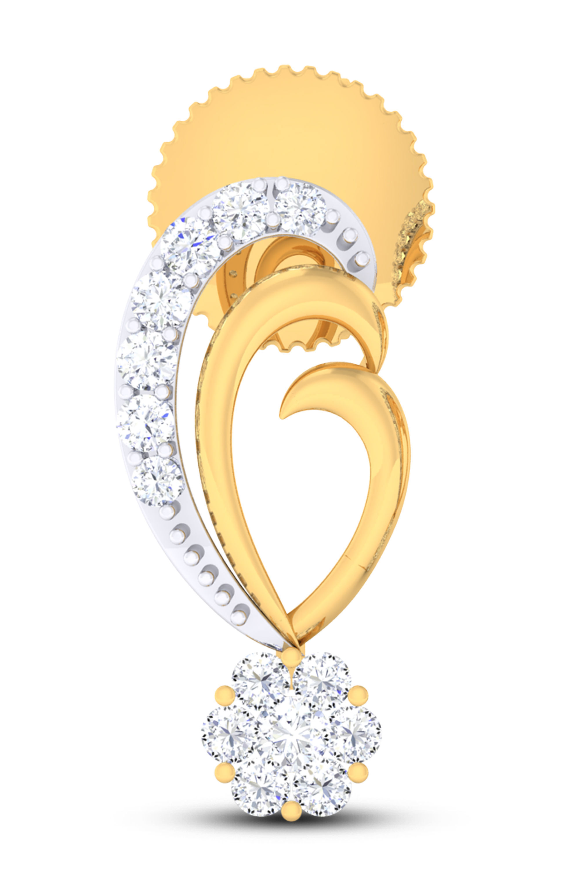 Women pendant-earrings set 3dm mgx render detail 3D print model 3D print model_1