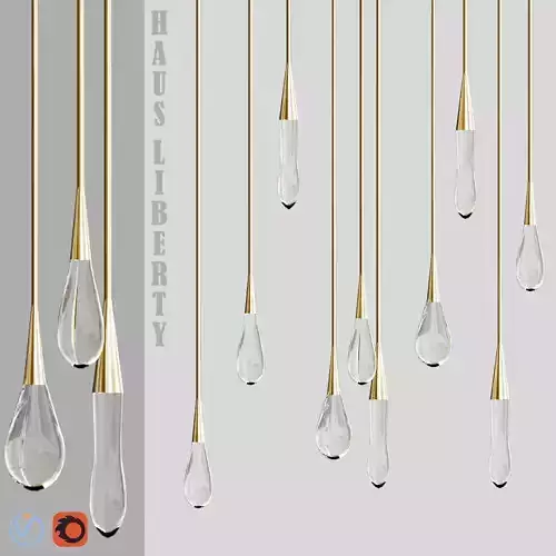 Chandelier The Pour par Design Haus Liberty