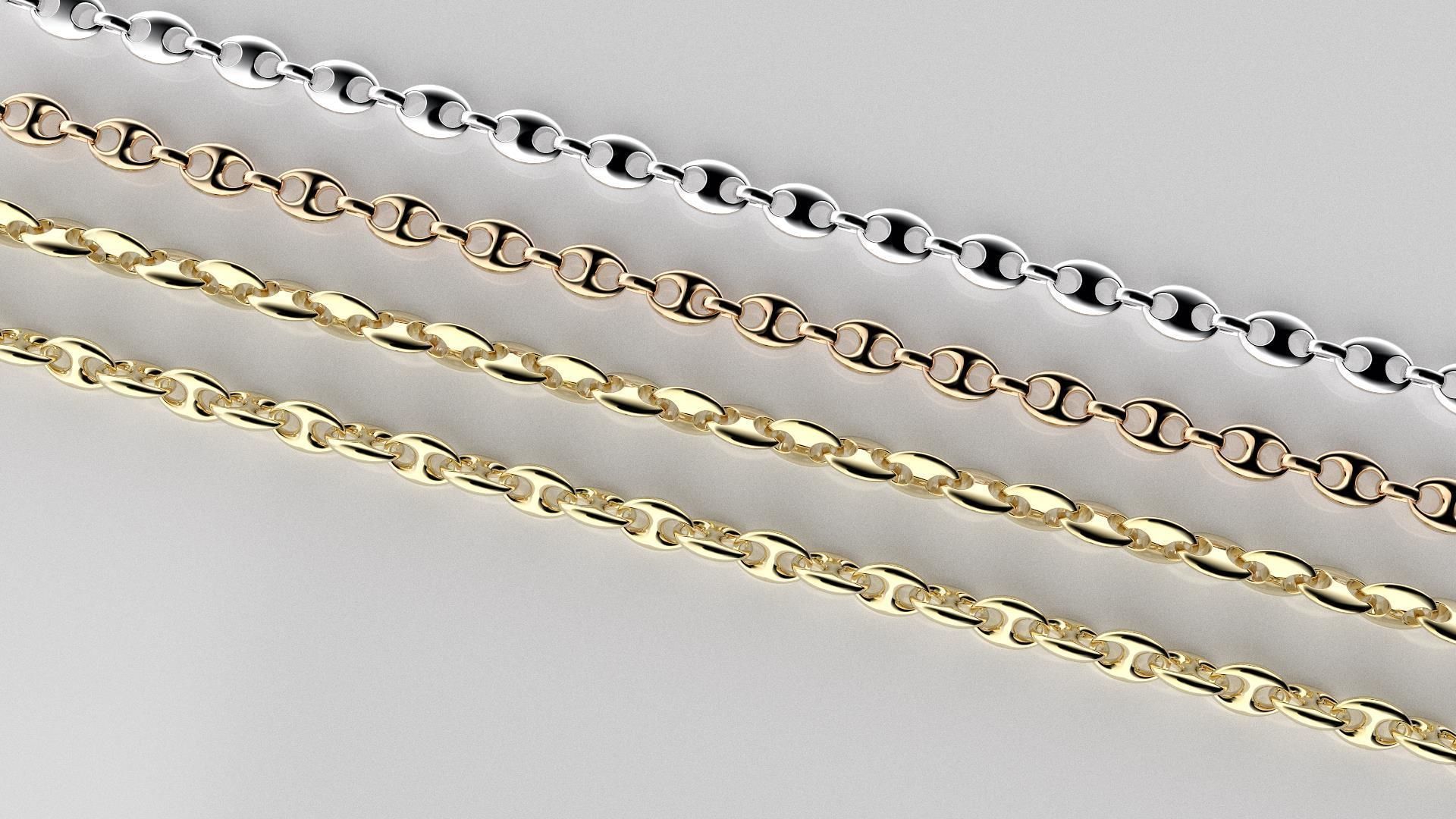 chain link 3D print model_1