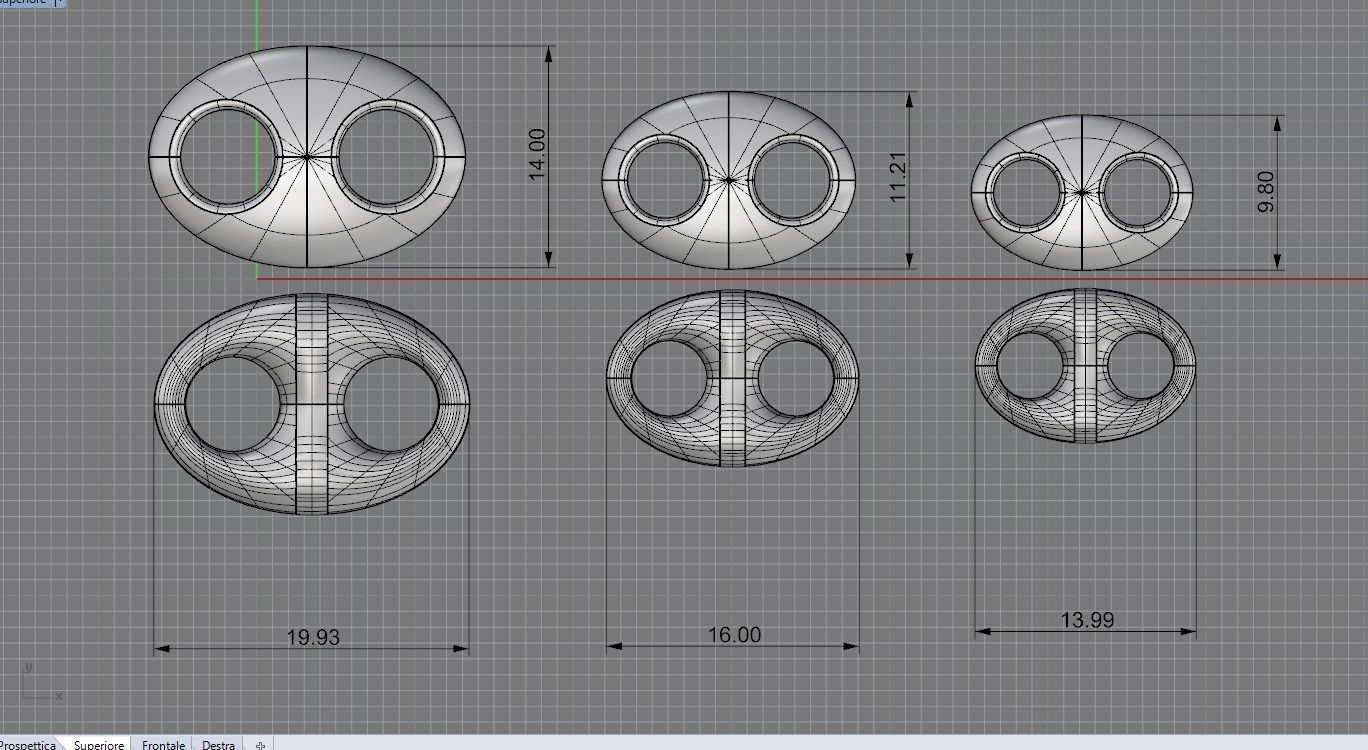 chain link 3D print model_4