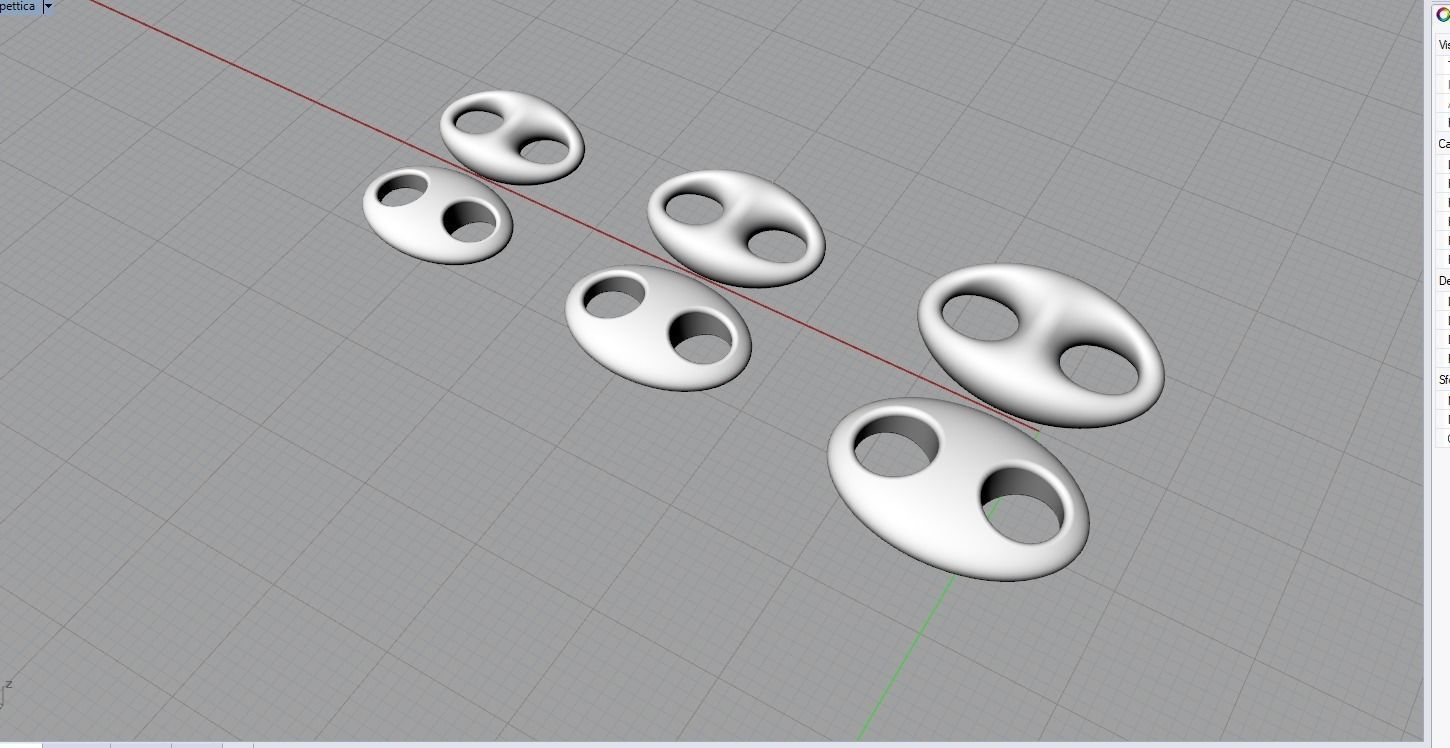 chain link 3D print model_3