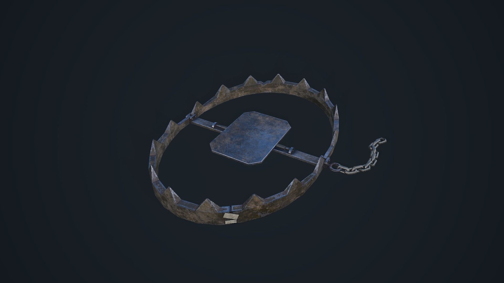 Bear Trap Low-poly 3D model_18