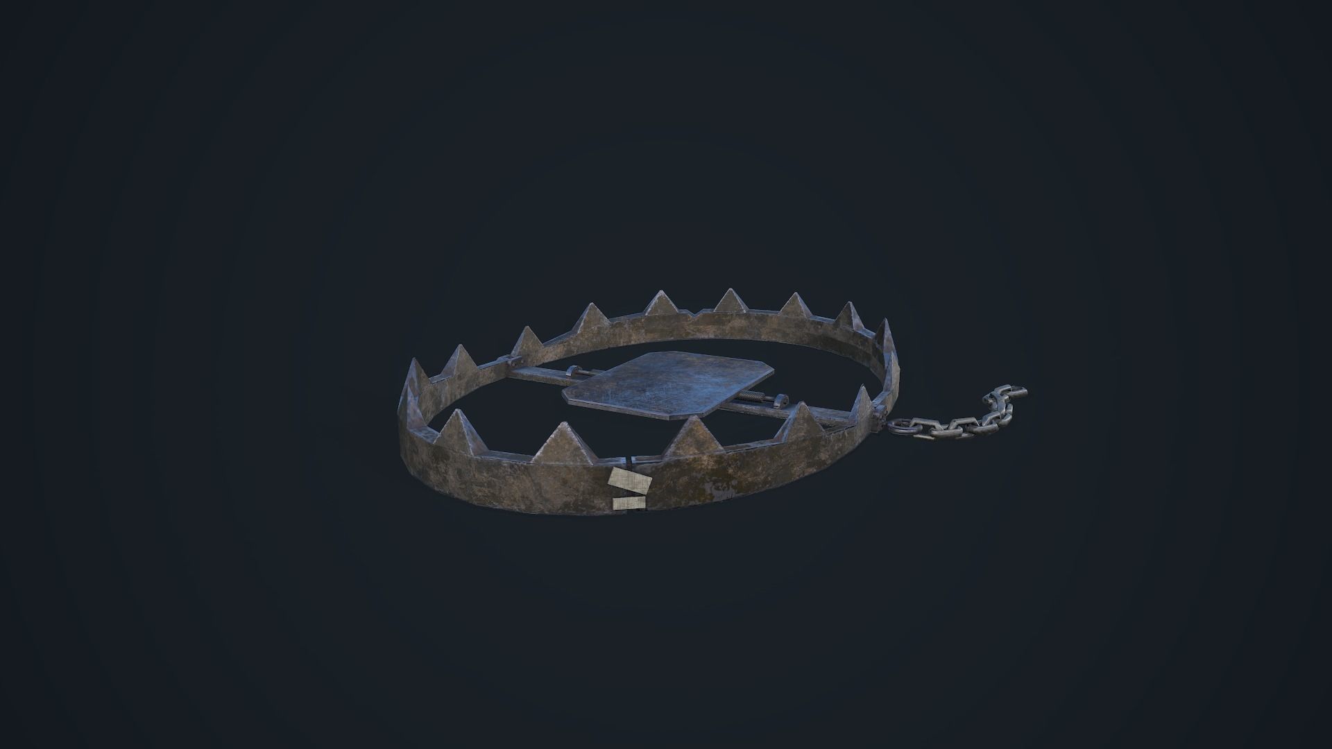 Bear Trap Low-poly 3D model_17