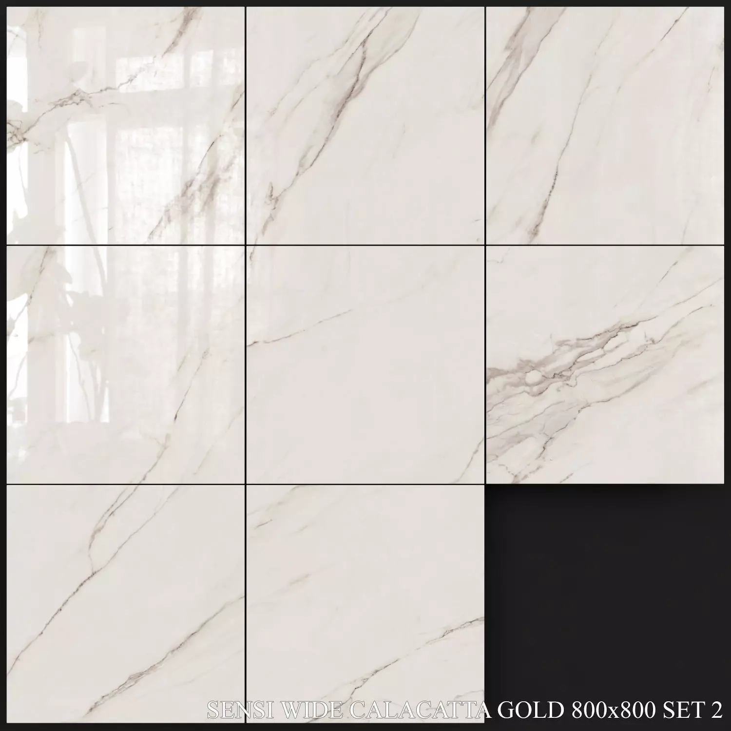ABK Sensi Wide Calacatta Gold 800x800 Set 2 3D model_0