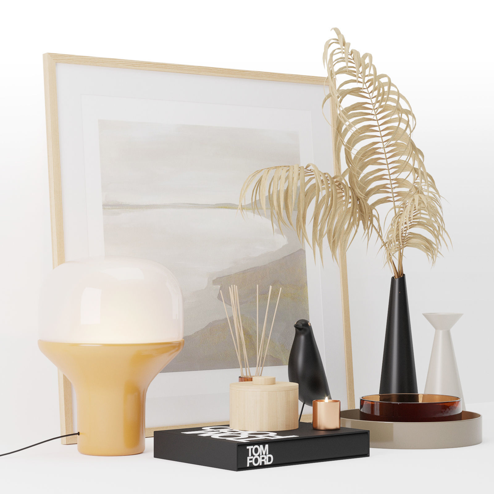 Decorative set 01 3D model_7