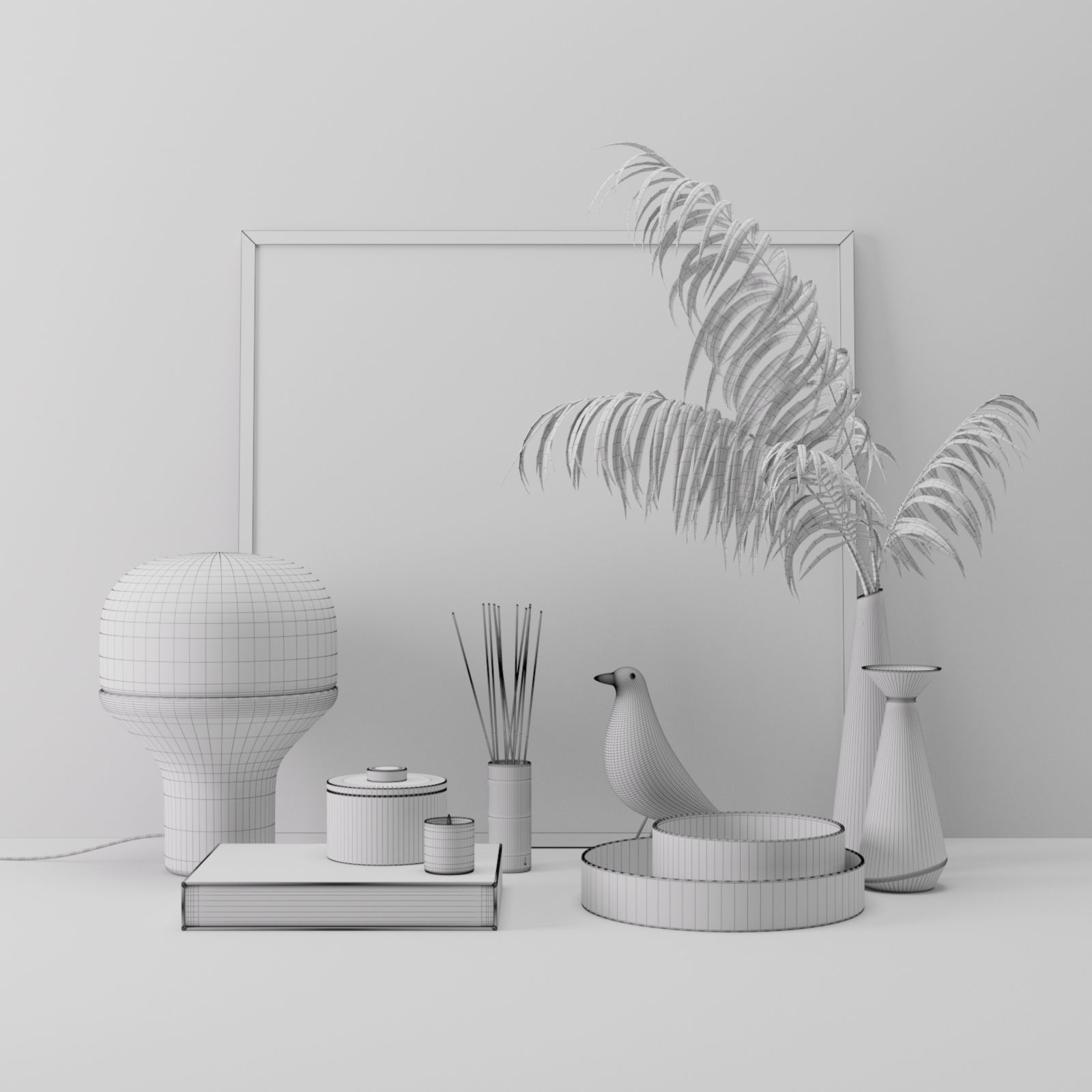 Decorative set 01 3D model_2