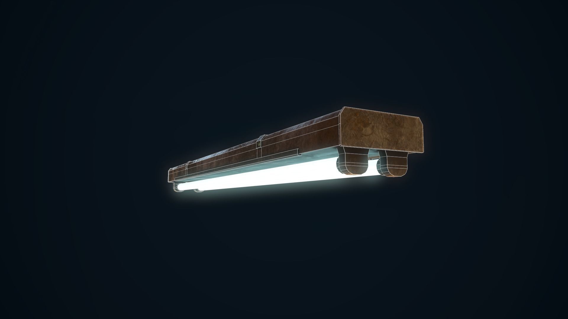 Ceiling Light Low-poly 3D model_12