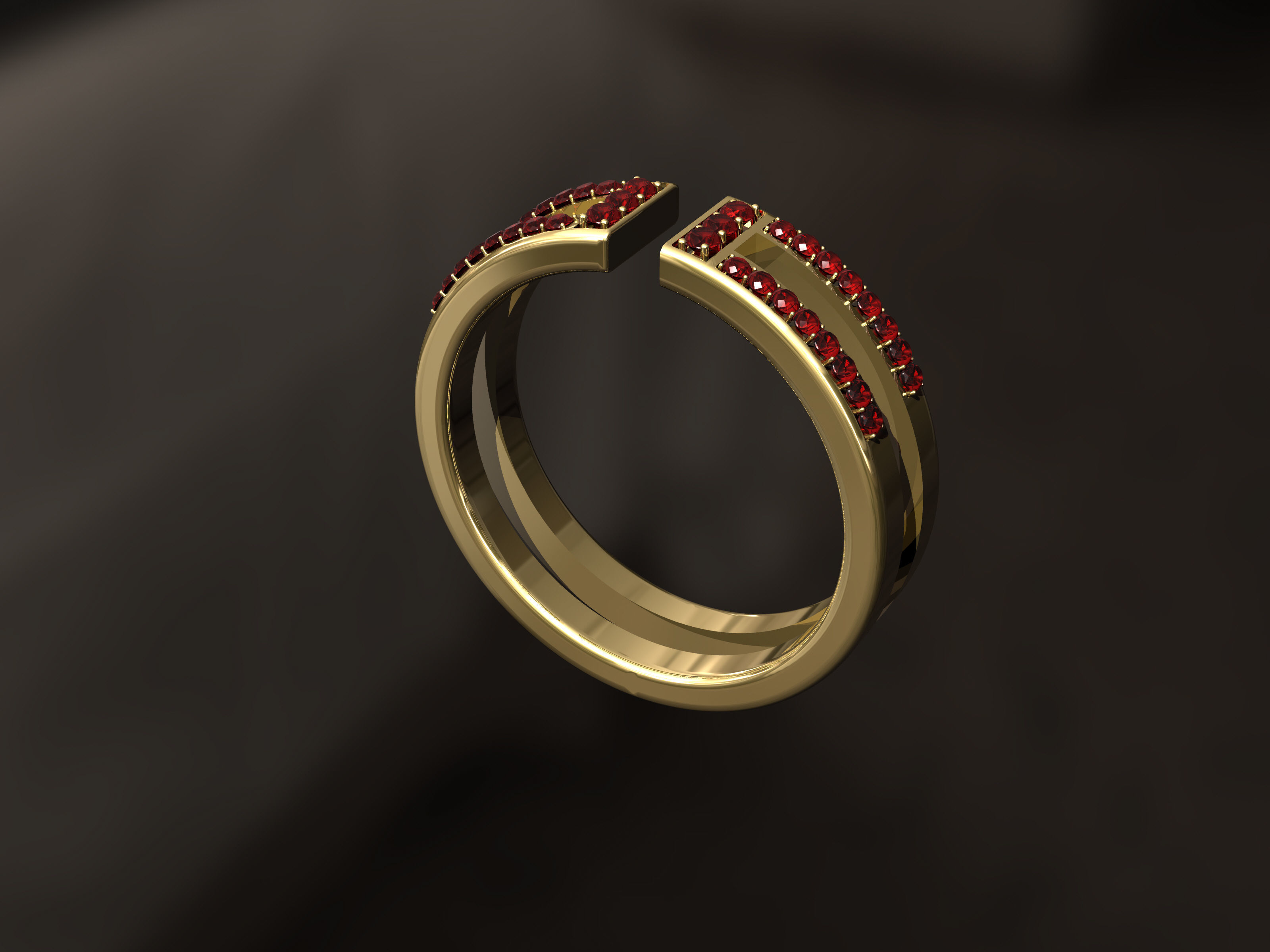 Geo Ring 3D print model_4