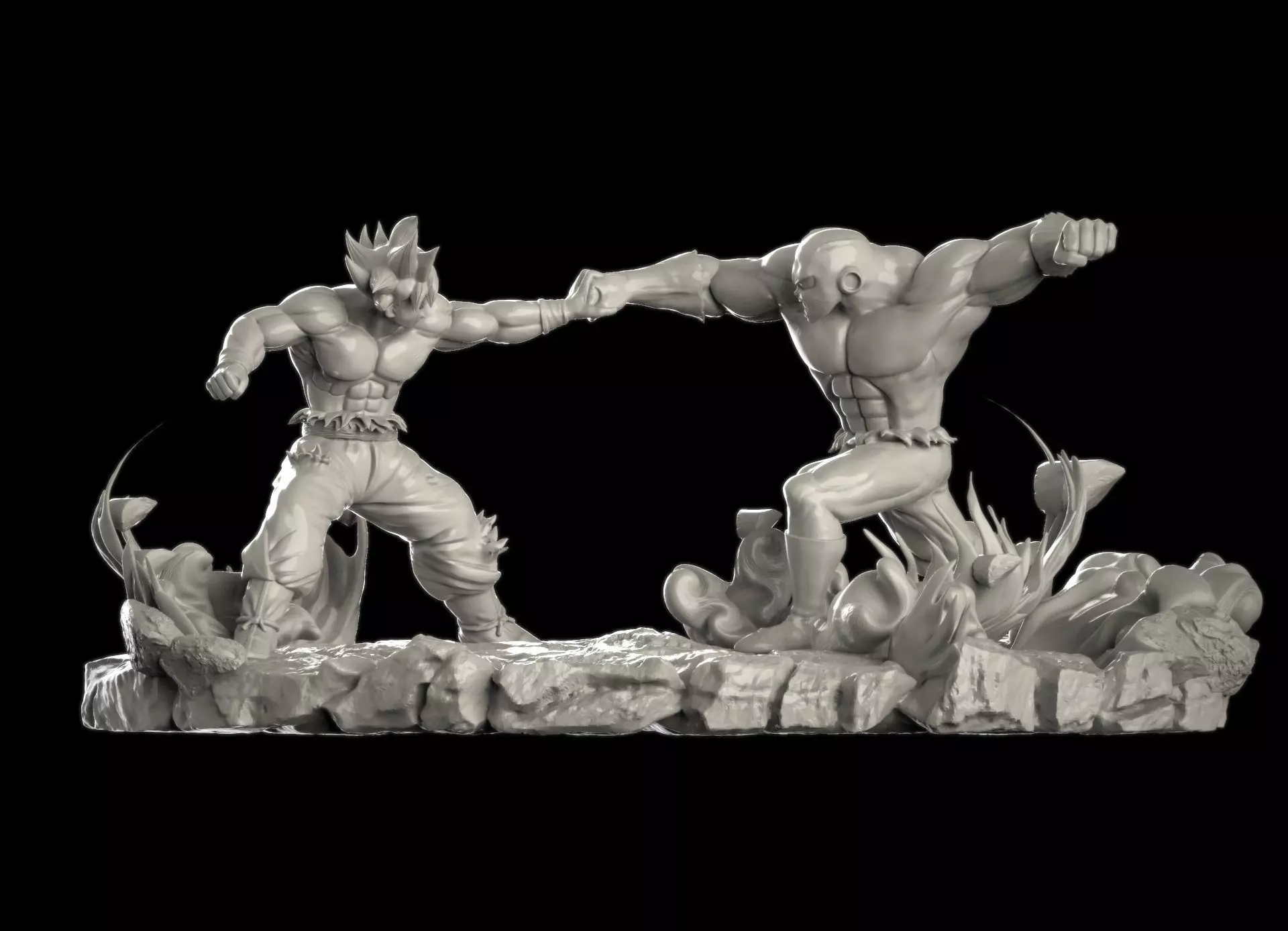 Goku vs Jiren 3D print model_0