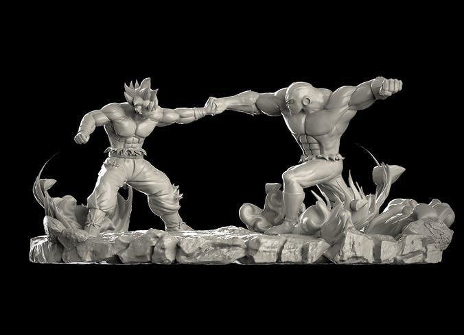 Goku vs Jiren 3D print model