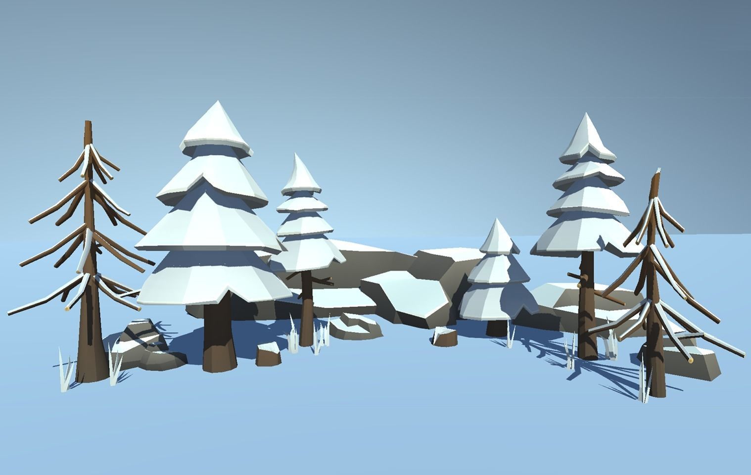 Low Poly Seasonal Nature Pack Low-poly 3D model_2