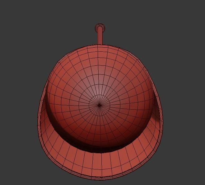 Hanging cocoons of brass and crystal 3D model_2