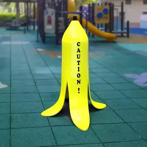 Banana Wet Caution 3D print model