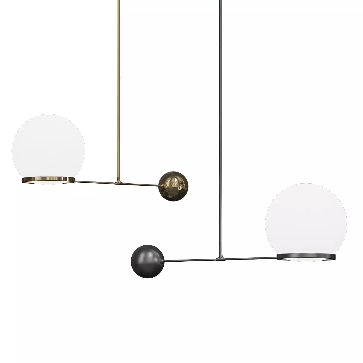 Og Contrapesso 8quot Globe Led Pendant Rejuvenation 3D model