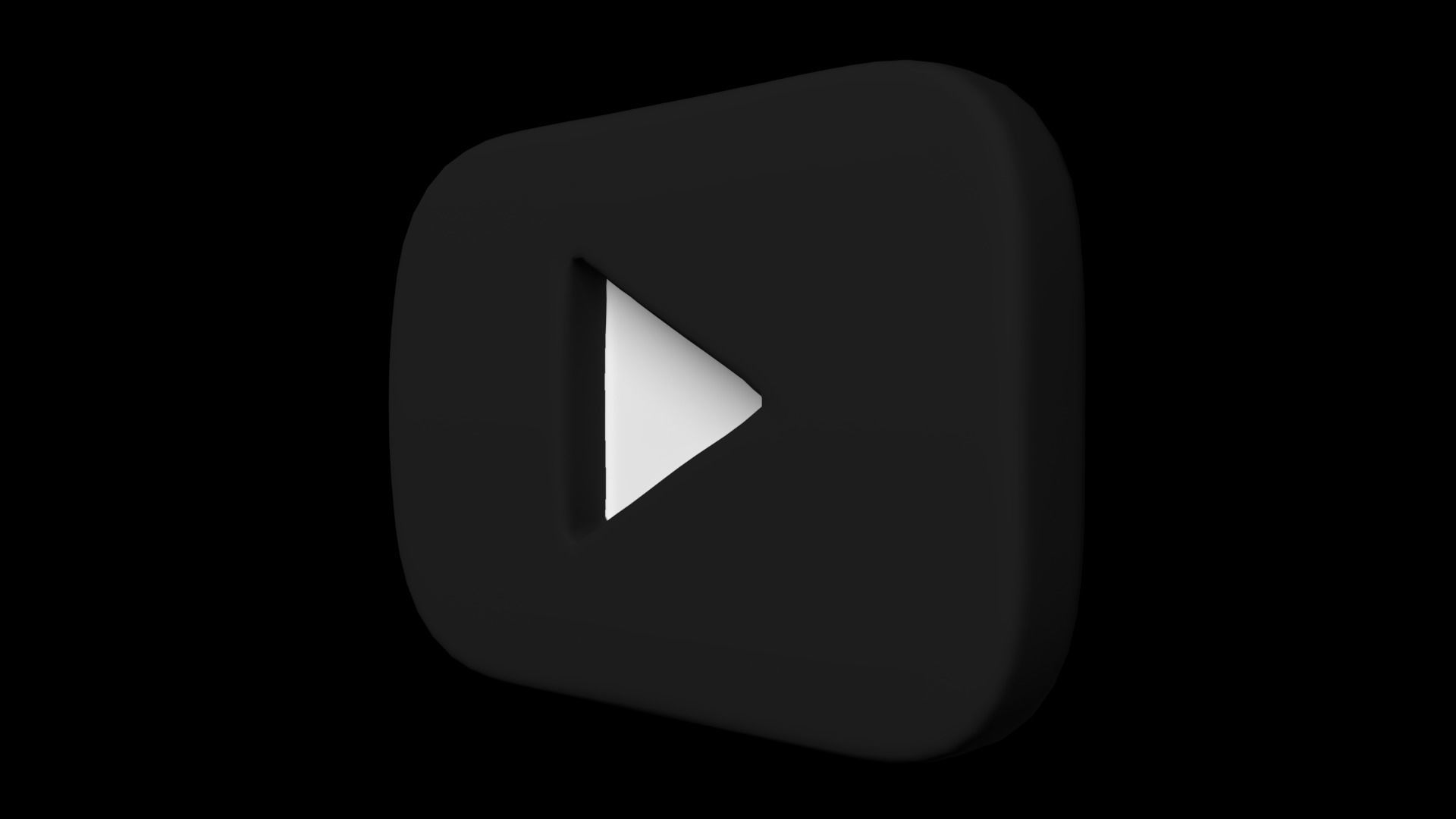 Youtube Button 06 Low-poly 3D model_3