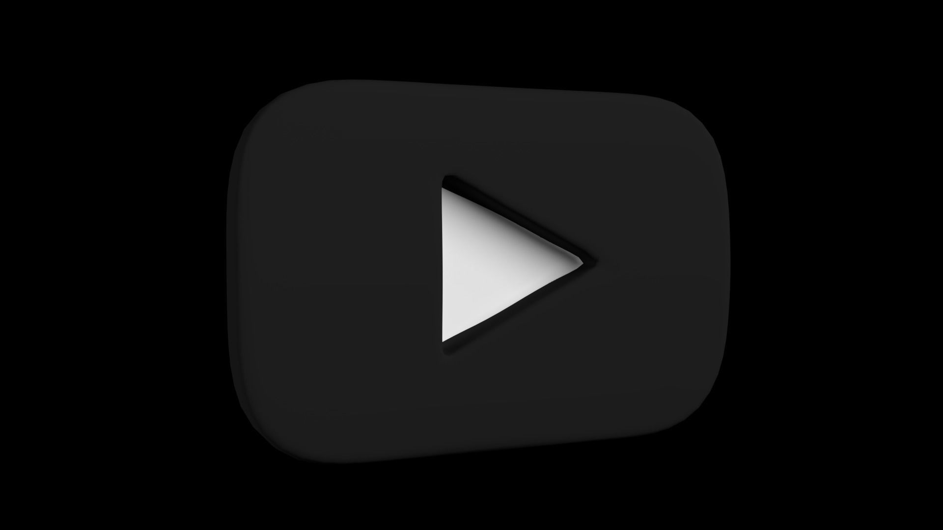 Youtube Button 06 Low-poly 3D model_2