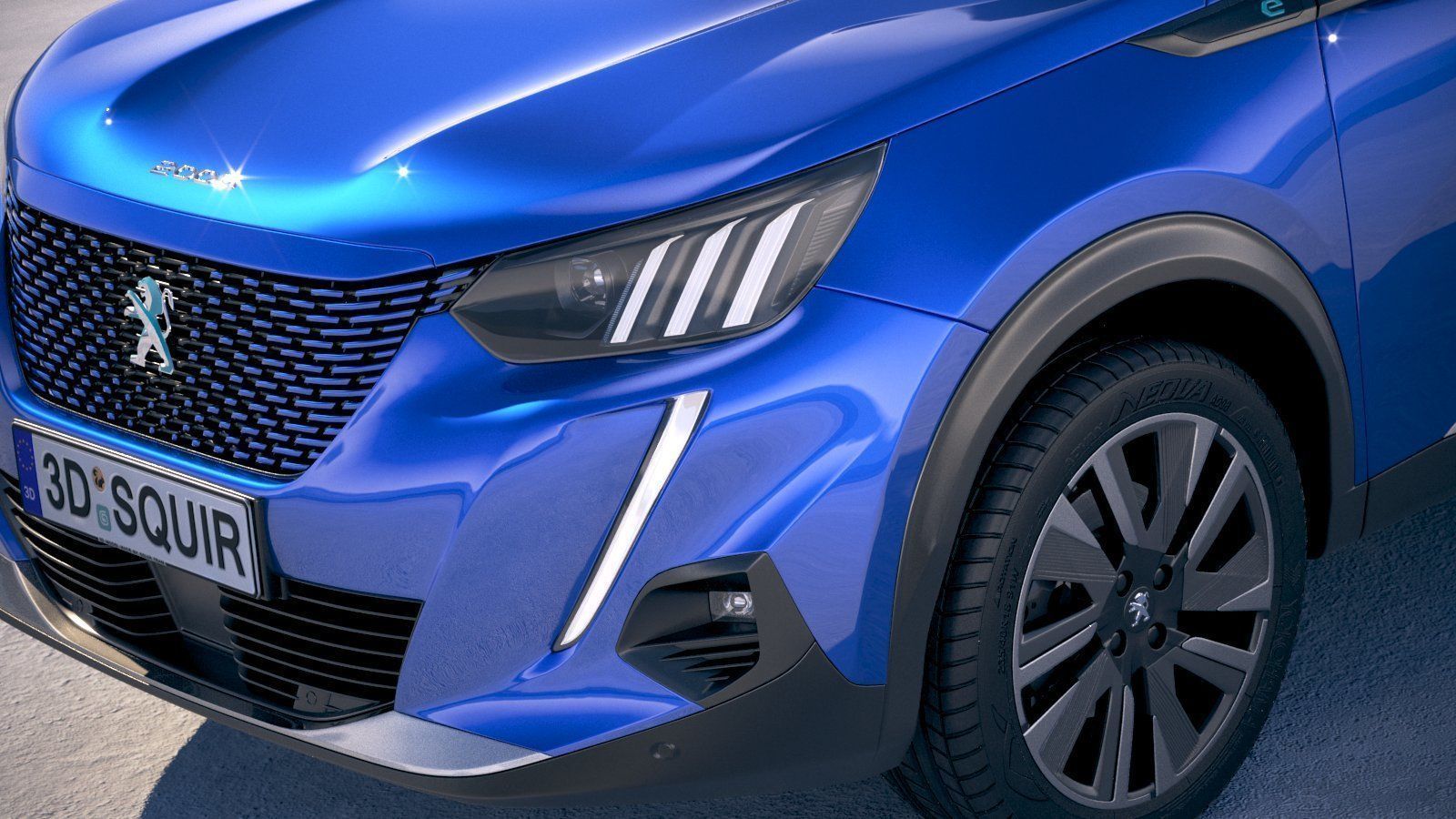 Peugeot e-2008 2020 3D model_2