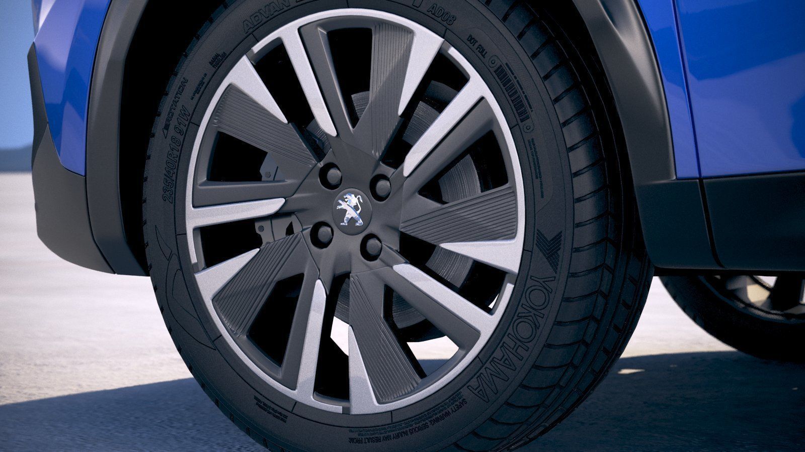 Peugeot e-2008 2020 3D model_14