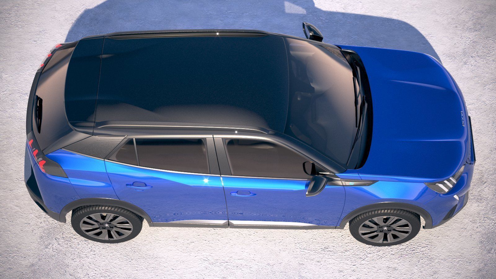 Peugeot e-2008 2020 3D model_7