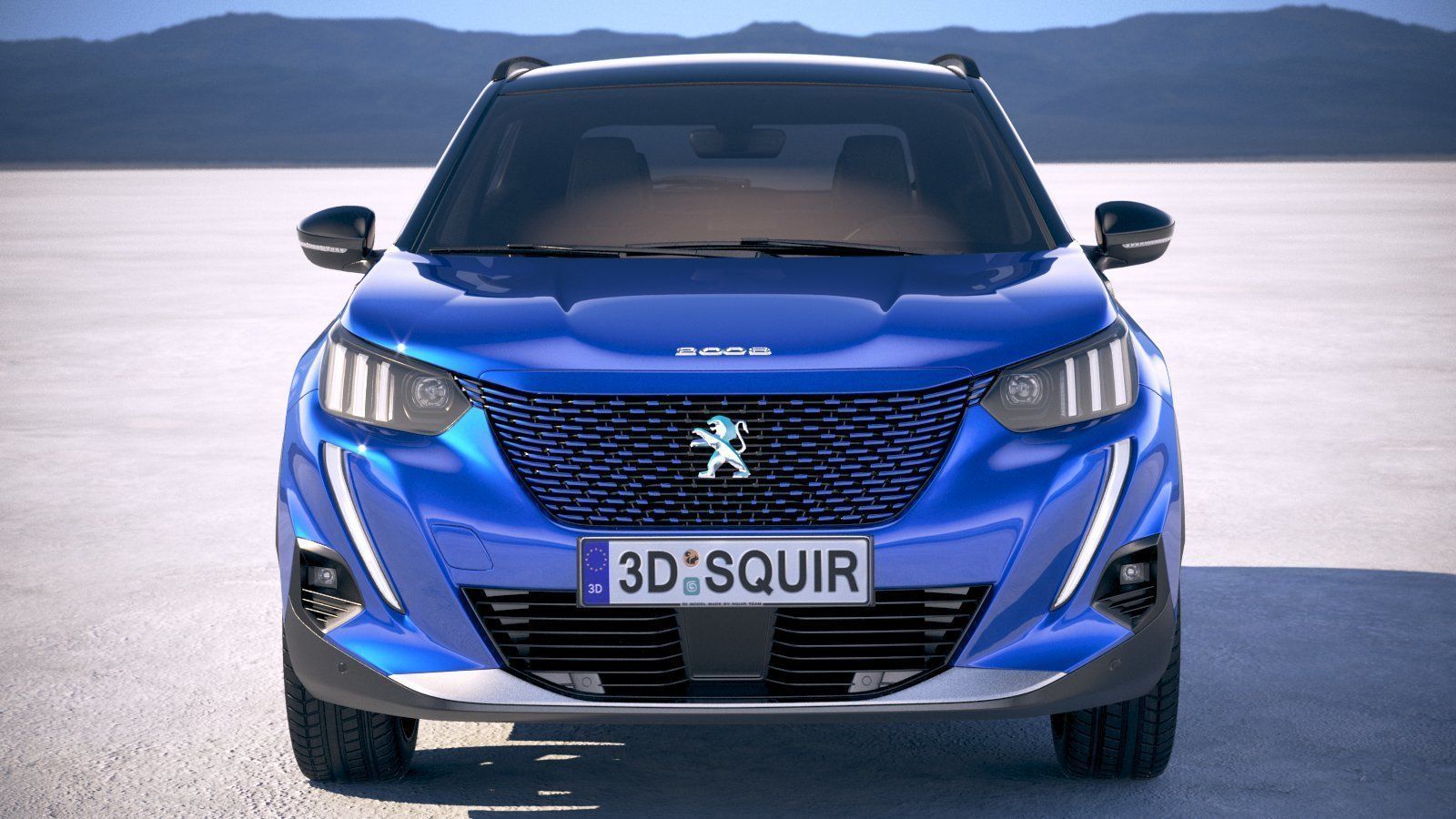 Peugeot e-2008 2020 3D model_9