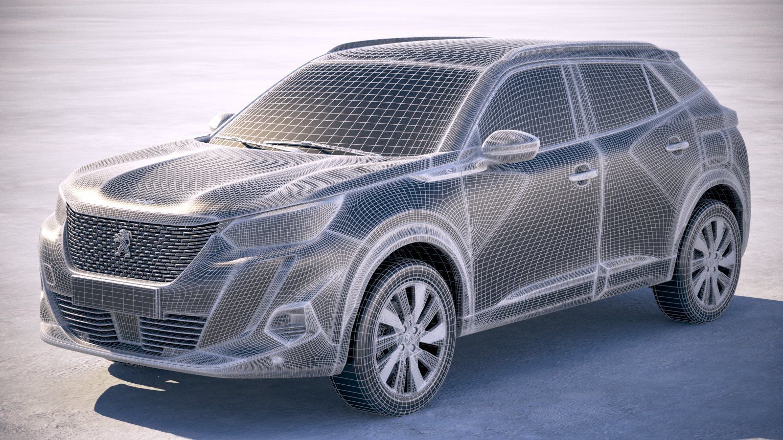 Peugeot e-2008 2020 3D model_24