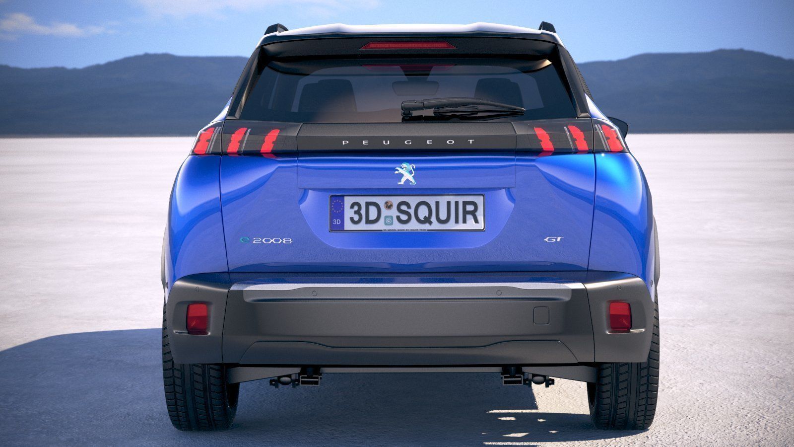 Peugeot e-2008 2020 3D model_10