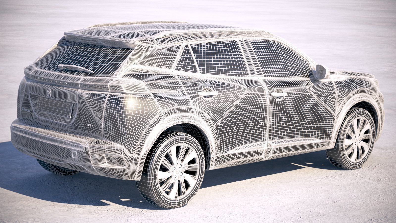 Peugeot e-2008 2020 3D model_25