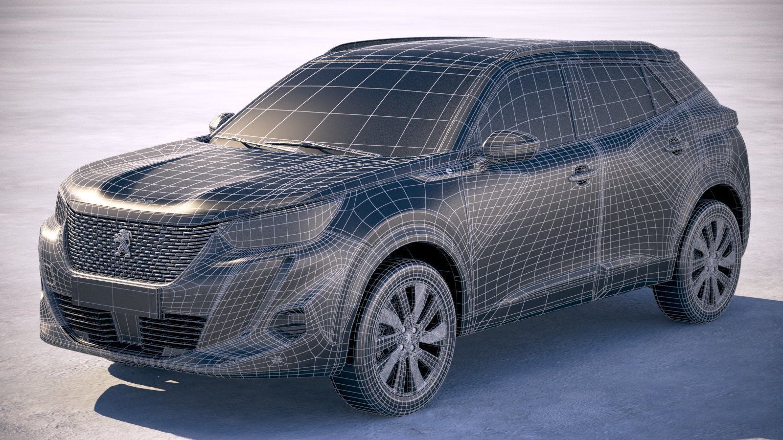 Peugeot e-2008 2020 3D model_26