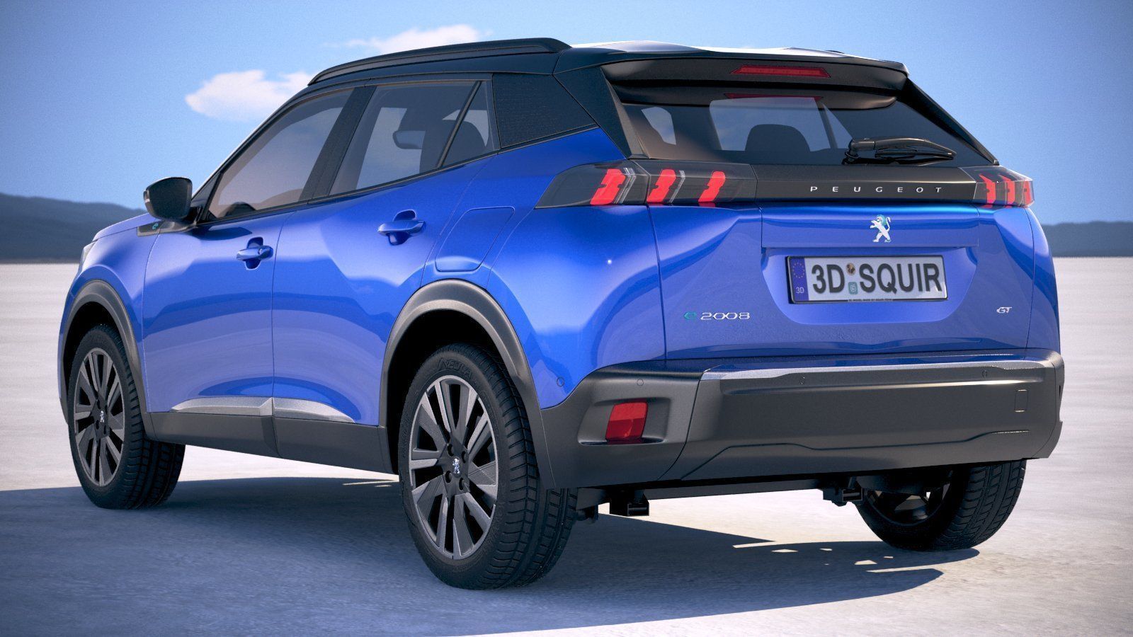 Peugeot e-2008 2020 3D model_13