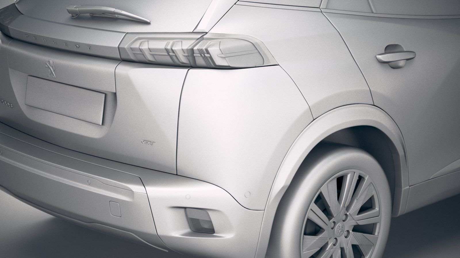 Peugeot e-2008 2020 3D model_19