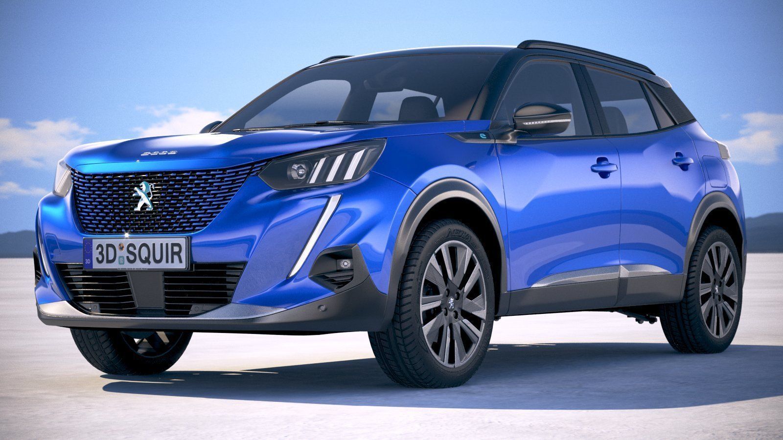 Peugeot e-2008 2020 3D model_12
