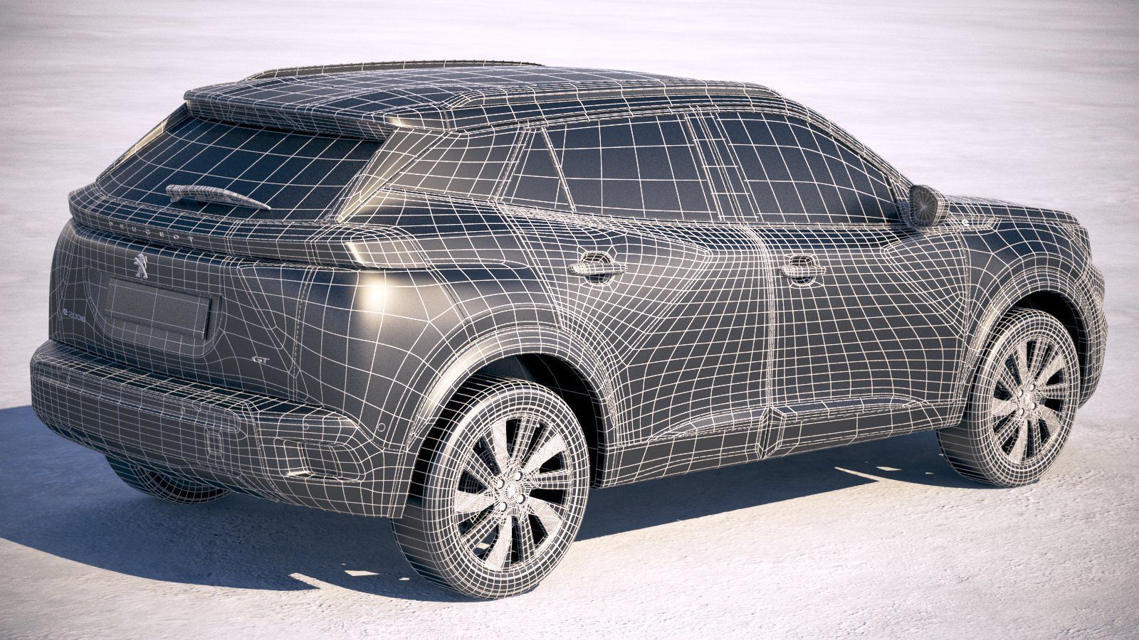 Peugeot e-2008 2020 3D model_27