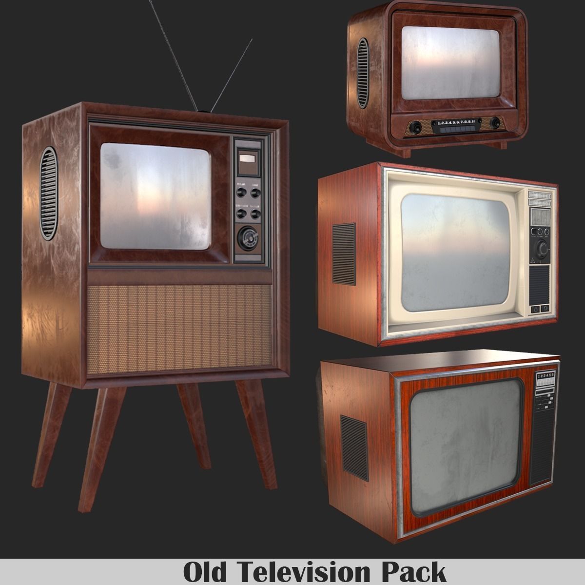 Old Item Mega Pack Low-poly 3D model_4