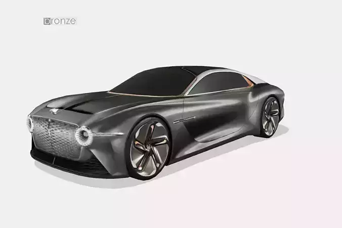 Bentley EXP 100 GT Concept 2019 Low-poly 3D model