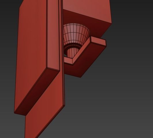 APLIQUE DE PARED ZEN CROMO 1 LUZ 3D model_6