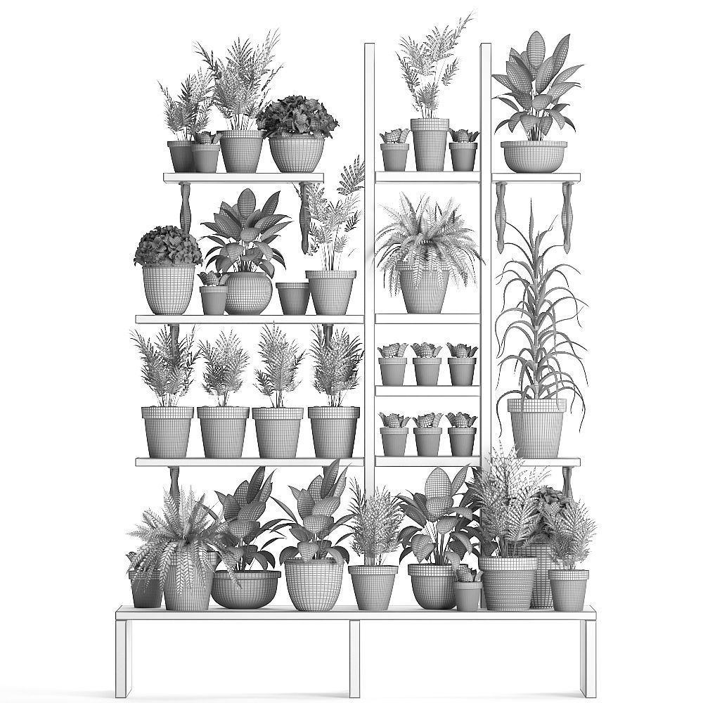 Plants collection Vertical gardening 27 3D model_8