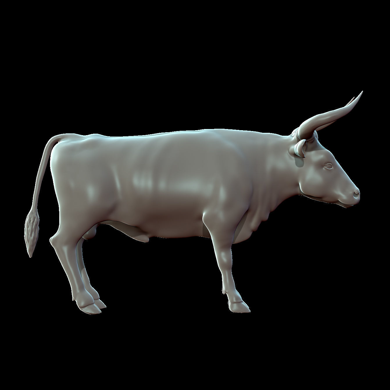 Bull Aurochs Highpoly Model 3D model_3