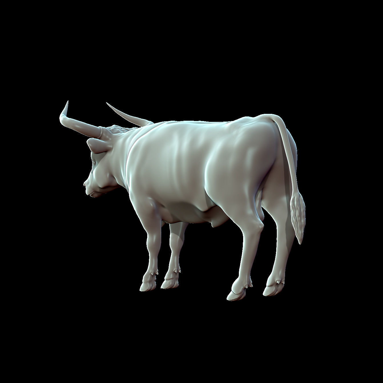 Bull Aurochs Highpoly Model 3D model_2